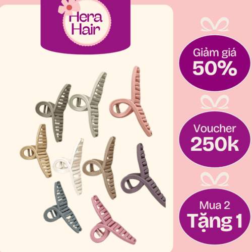 Kẹp Tóc Càng Cua Xoắn Nhiều Màu Cỡ Lớn Thời Trang Cho Nữ