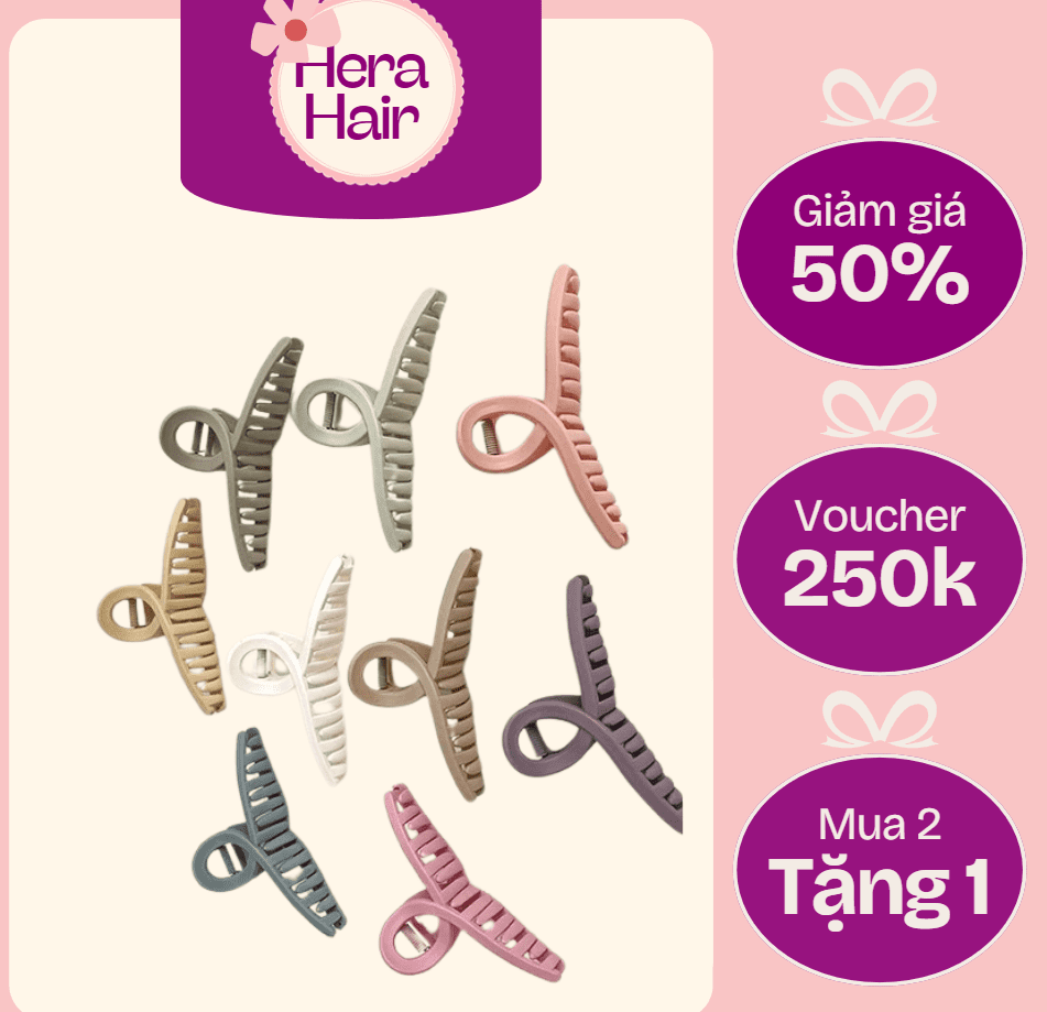 Kẹp Tóc Càng Cua Xoắn Nhiều Màu Cỡ Lớn Thời Trang Cho Nữ