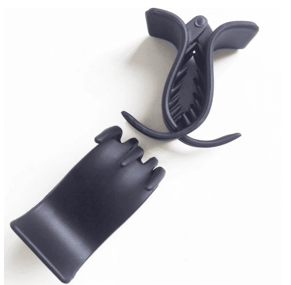 Combo 5 Kẹp tóc càng cua Đen nhám Đen bóng Dẻo Không Gãy - Ảnh 2