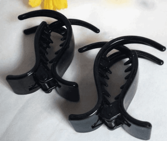 Combo 5 Kẹp tóc càng cua Đen nhám Đen bóng Dẻo Không Gãy - Ảnh 4