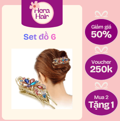 Kẹp Tóc Đính Đá Hàn Quốc Sang Trọng