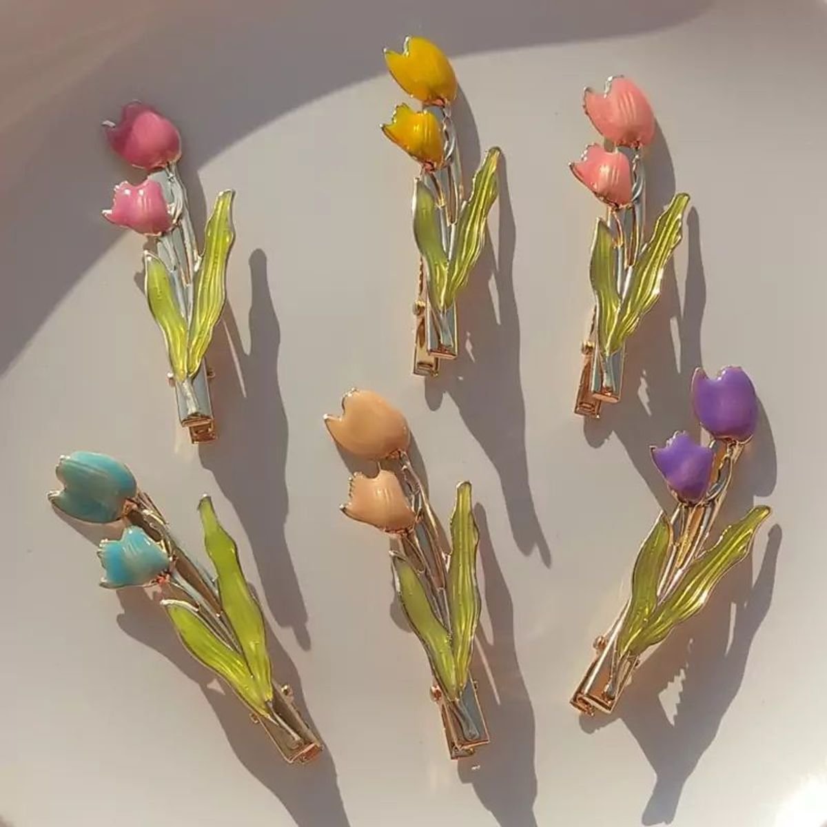 Kẹp tóc hoa Tulip - Ảnh 4
