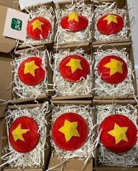 Kẹp tóc nón màu đỏ - Ảnh 3