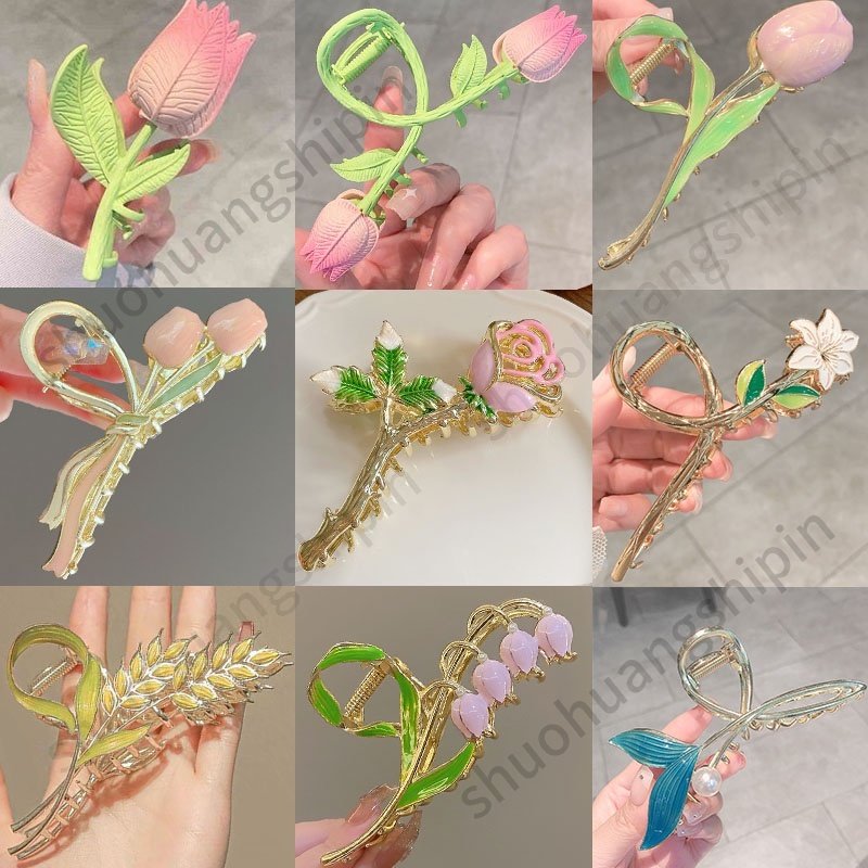 Kẹp tóc hoa Tulip - Ảnh 2