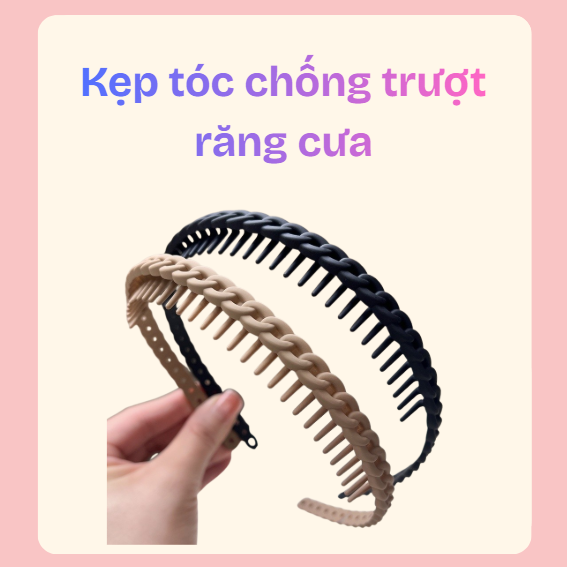 Kẹp tóc chống trượt răng cưa – phụ kiện giữ tóc gọn gàng và tiện lợi