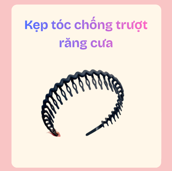 Kẹp tóc chống trượt răng cưa – phụ kiện giữ tóc gọn gàng và tiện lợi - Ảnh 2