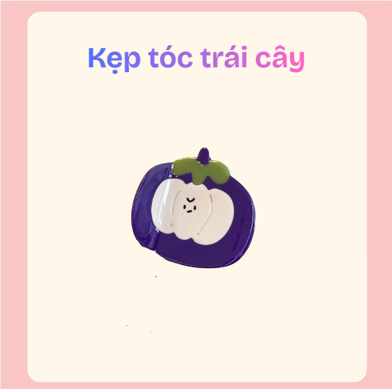 Kẹp Tóc Trái Cây – Phụ Kiện Tóc Dễ Thương Tạo Điểm Nhấn Cho Mái Tóc - Ảnh 3