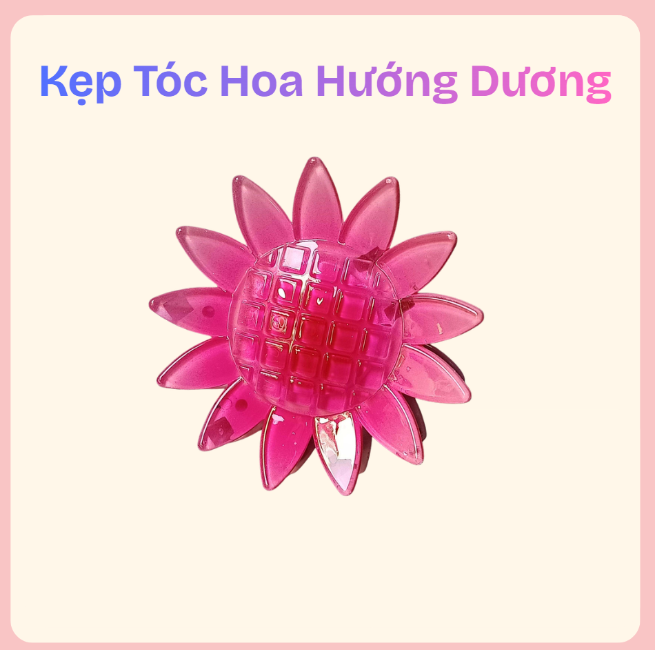 Kẹp tóc hoa hướng dương – phụ kiện tóc nữ tươi tắn, nổi bật