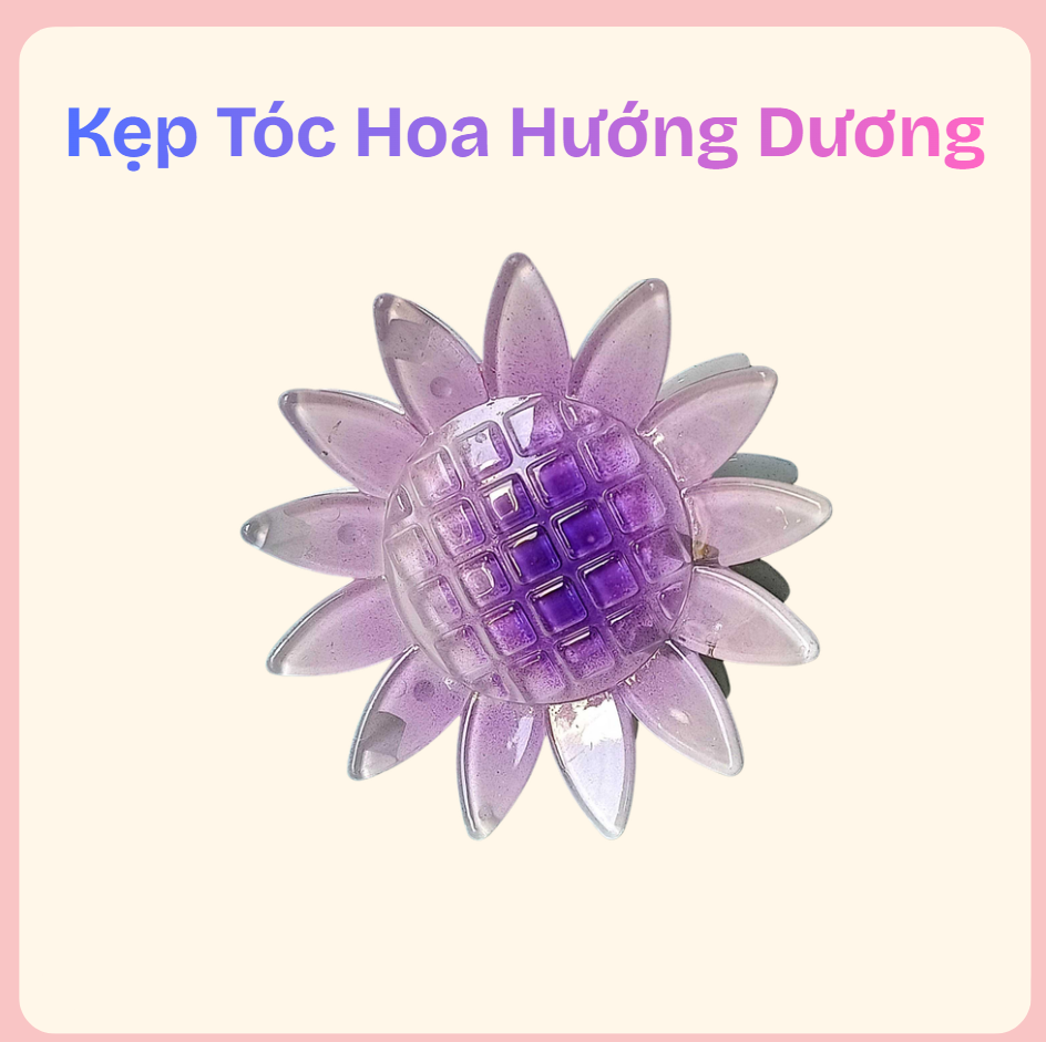 Kẹp tóc hoa hướng dương – phụ kiện tóc nữ tươi tắn, nổi bật - Ảnh 3