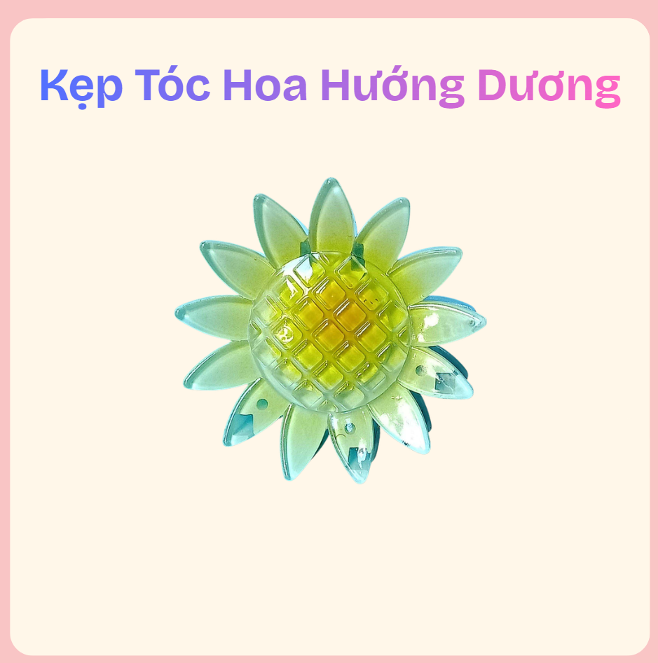 Kẹp tóc hoa hướng dương – phụ kiện tóc nữ tươi tắn, nổi bật - Ảnh 4