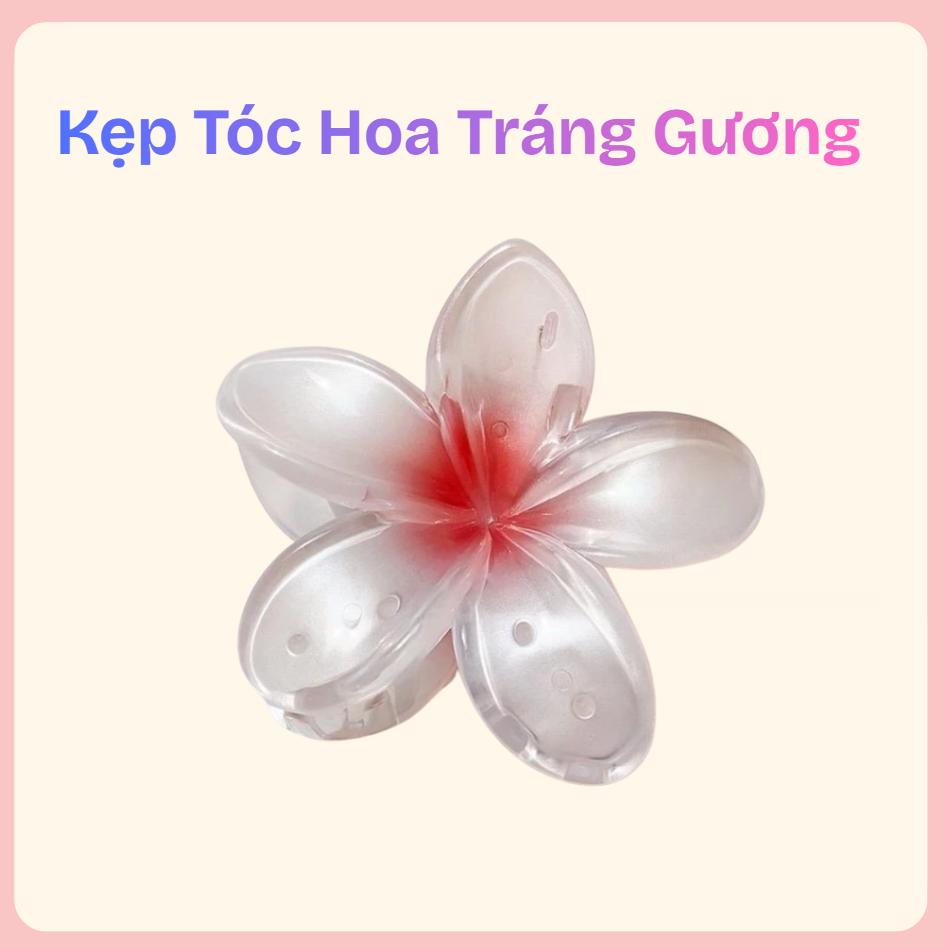 Kẹp tóc hoa tráng gương – phụ kiện tóc nữ sang trọng, bắt mắt - Ảnh 2