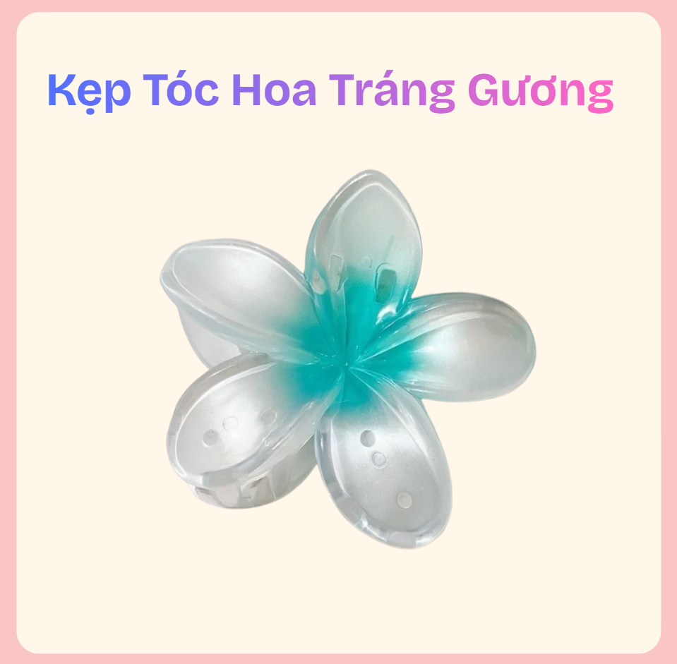 Kẹp tóc hoa tráng gương – phụ kiện tóc nữ sang trọng, bắt mắt - Ảnh 3