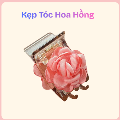 Kẹp tóc hoa hồng – phụ kiện tôn vẻ đẹp nữ tính và thanh lịch