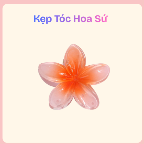 Kẹp tóc hoa sứ – phụ kiện tóc nữ thanh lịch, dịu dàng