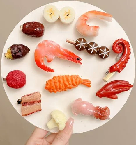 Kẹp Tóc Đồ Ăn – Phụ Kiện Tóc Dễ Thương Và Nổi Bật Cho Phong Cách Trẻ Trung - Ảnh 3